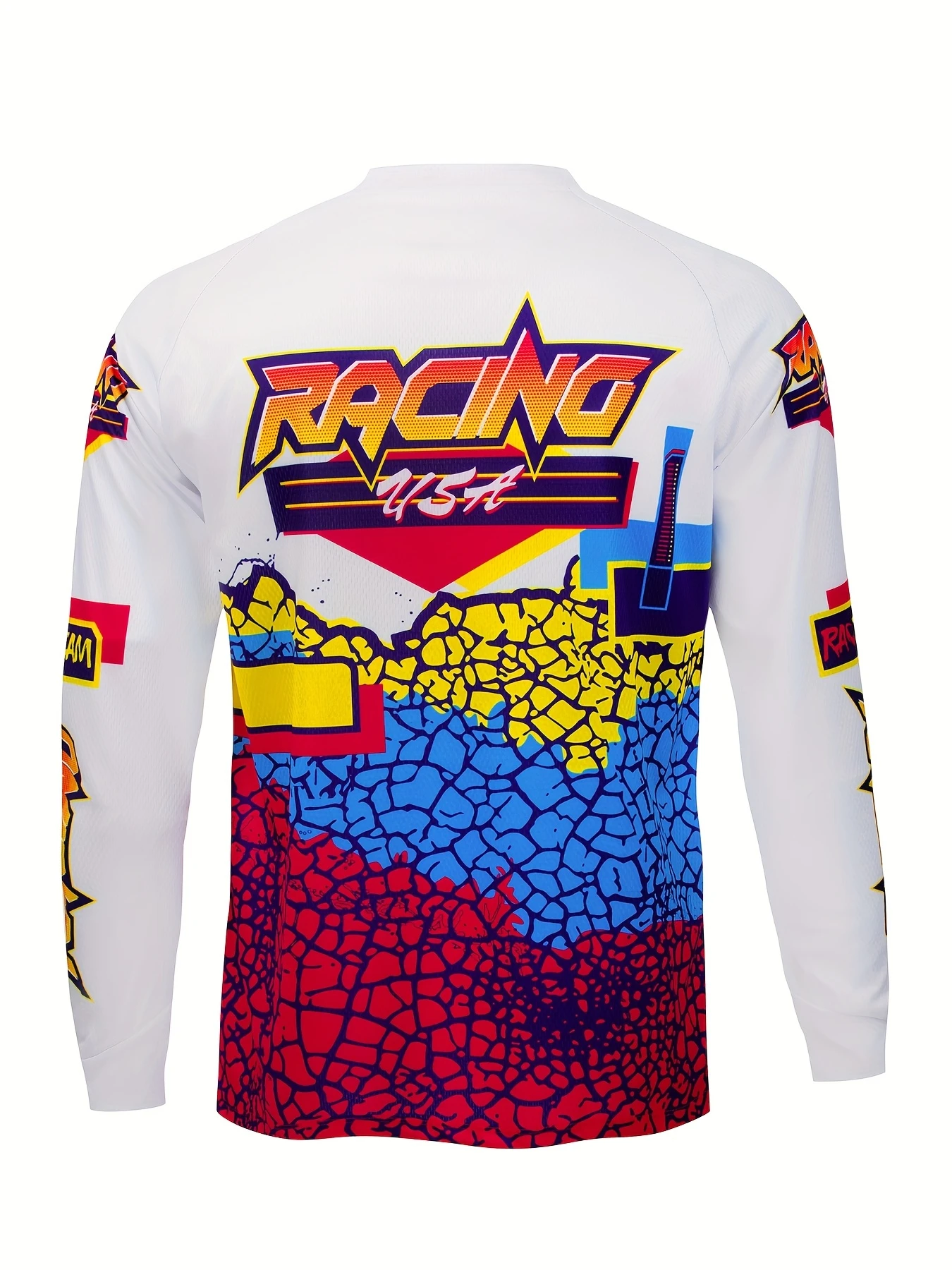 Graffiti MTB Motocross Langarmtrikot, Familien-Set, Offroad-Dirt-Bike-Renn-Sporttrikot, bedrucktes Freizeit-Outdoor-Reit-Oberteil – Detail 10