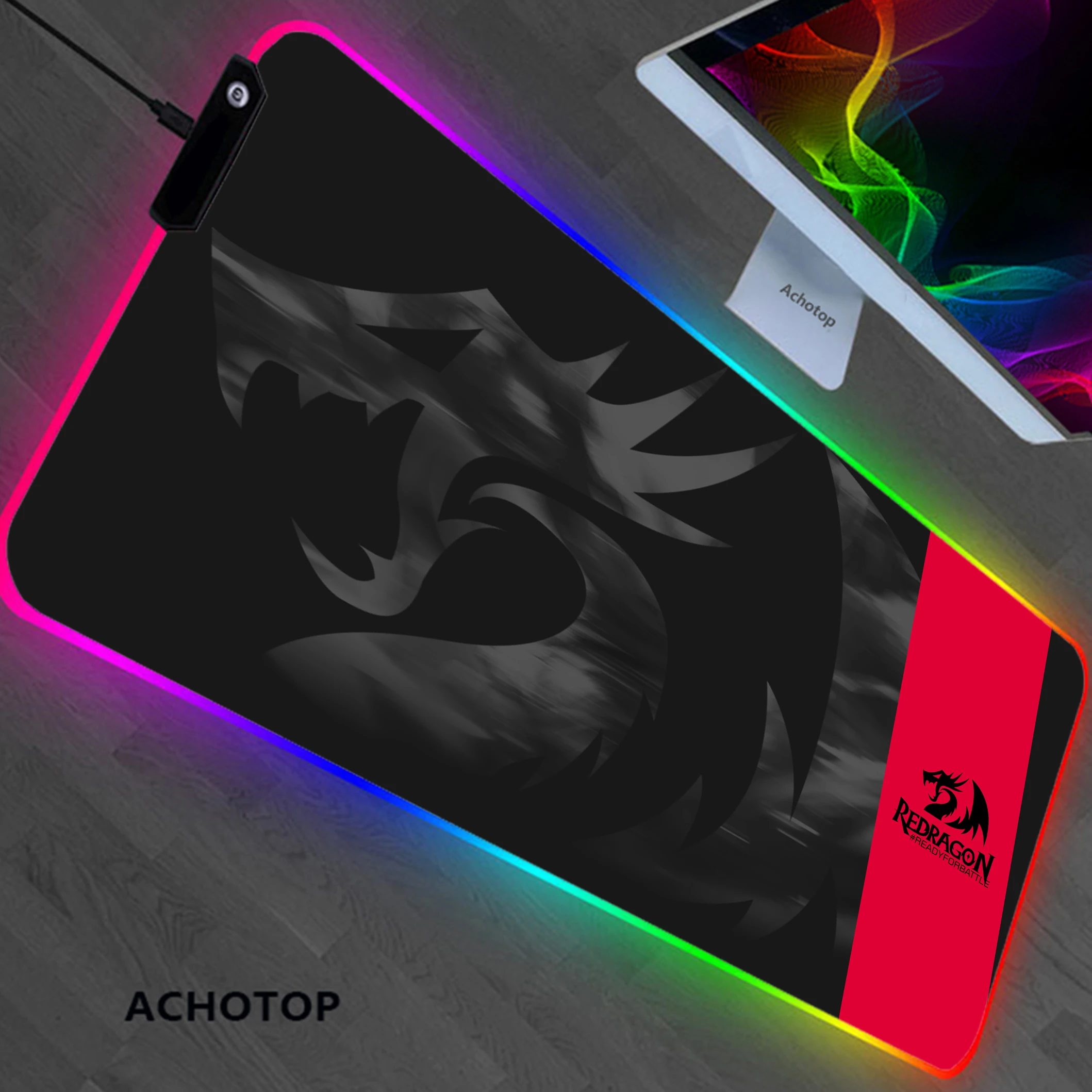 

Redragon RGB Mou Pad Large Game Mouse Mat Gaming Mousepad XXL 900x400mm Keyboard Pads LED Table Carpet Computer Gamer Deskmat