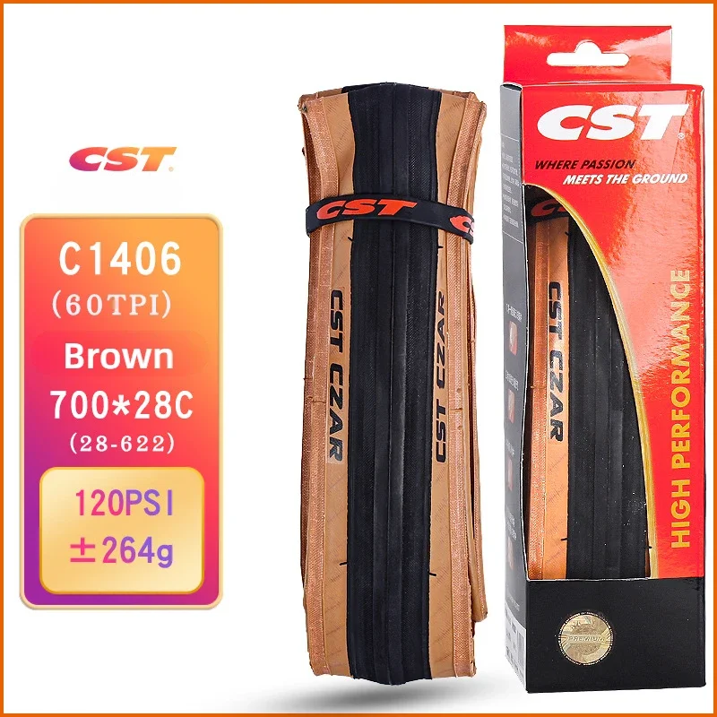 CST C1406 700x25C 700x28C Road Bicycle Tire 25-622 60TPI Bike Tyre DUAL Double Rubber 60 TPI CZAR 120 PSI Cycling Folding Tire