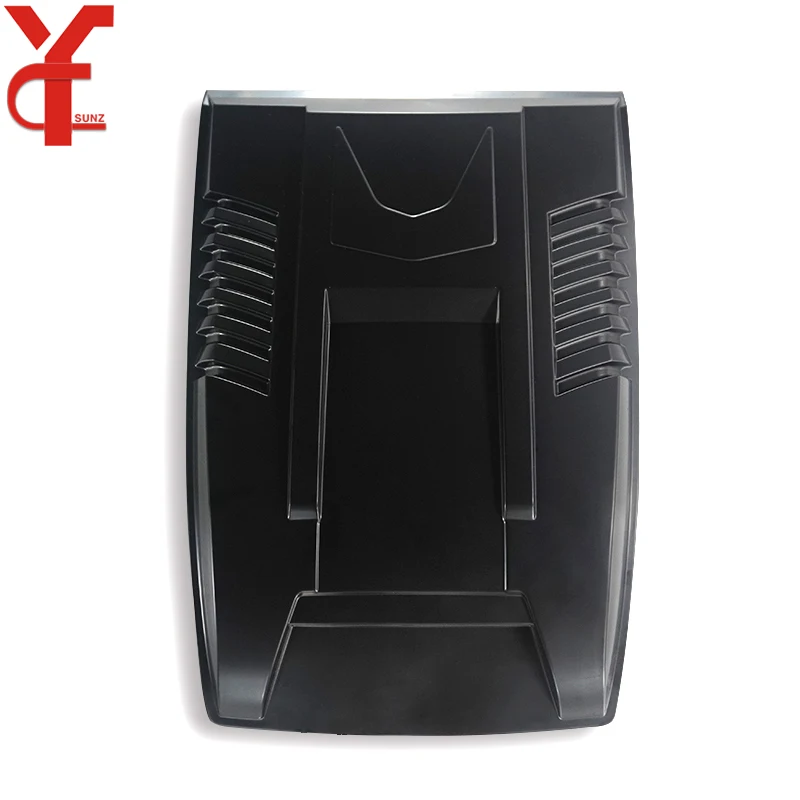 Black ABS Bonnet Hood Scoop For Nissan Navara NP300 2020 2021 2022 4WD Frontier Double Cab Bonnet Guard Car Accessories YCSUNZ