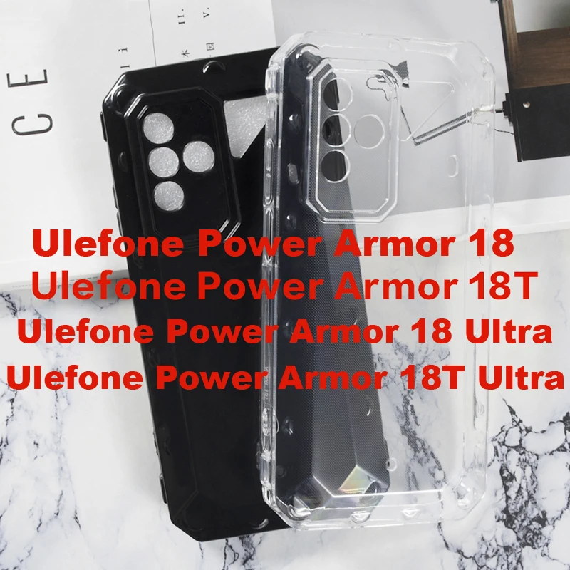 Soft TPU Case For Ulefone Power Armor 19T 18T Ultra Case Silicone Transparent Phone Cover For Ulefone Power Armor 18 Ultra Funda