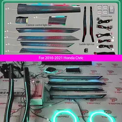 For 2016-2021 Honda Civic Atmosphere Light 10th Generation Civic replaces carbon fiber decorative panel  cars accessories