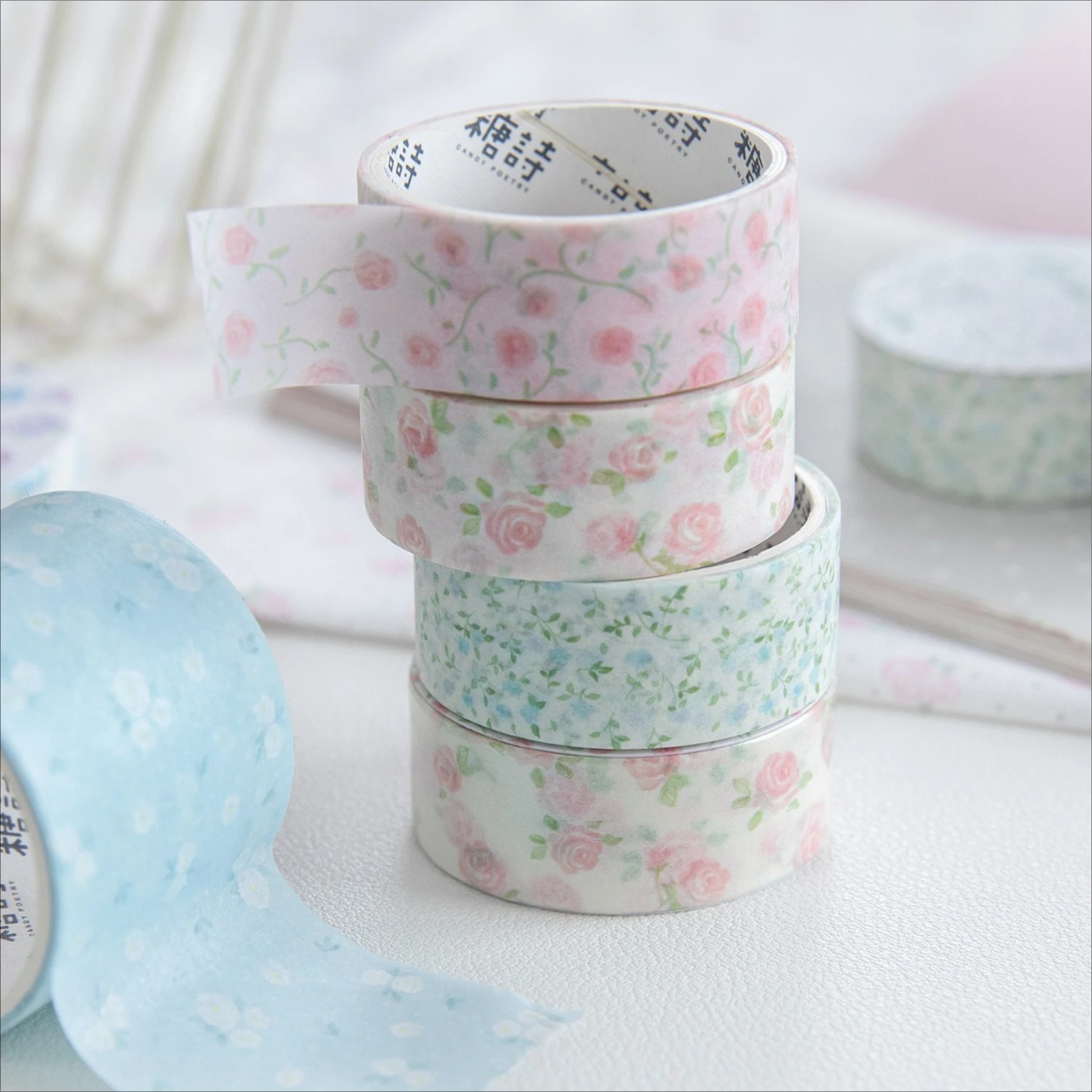 15mm/30mm*200cm Vintage Plant Flower Landscape Washi Tape Creative DIY Journal Material Collage Scrapbooking Stationery