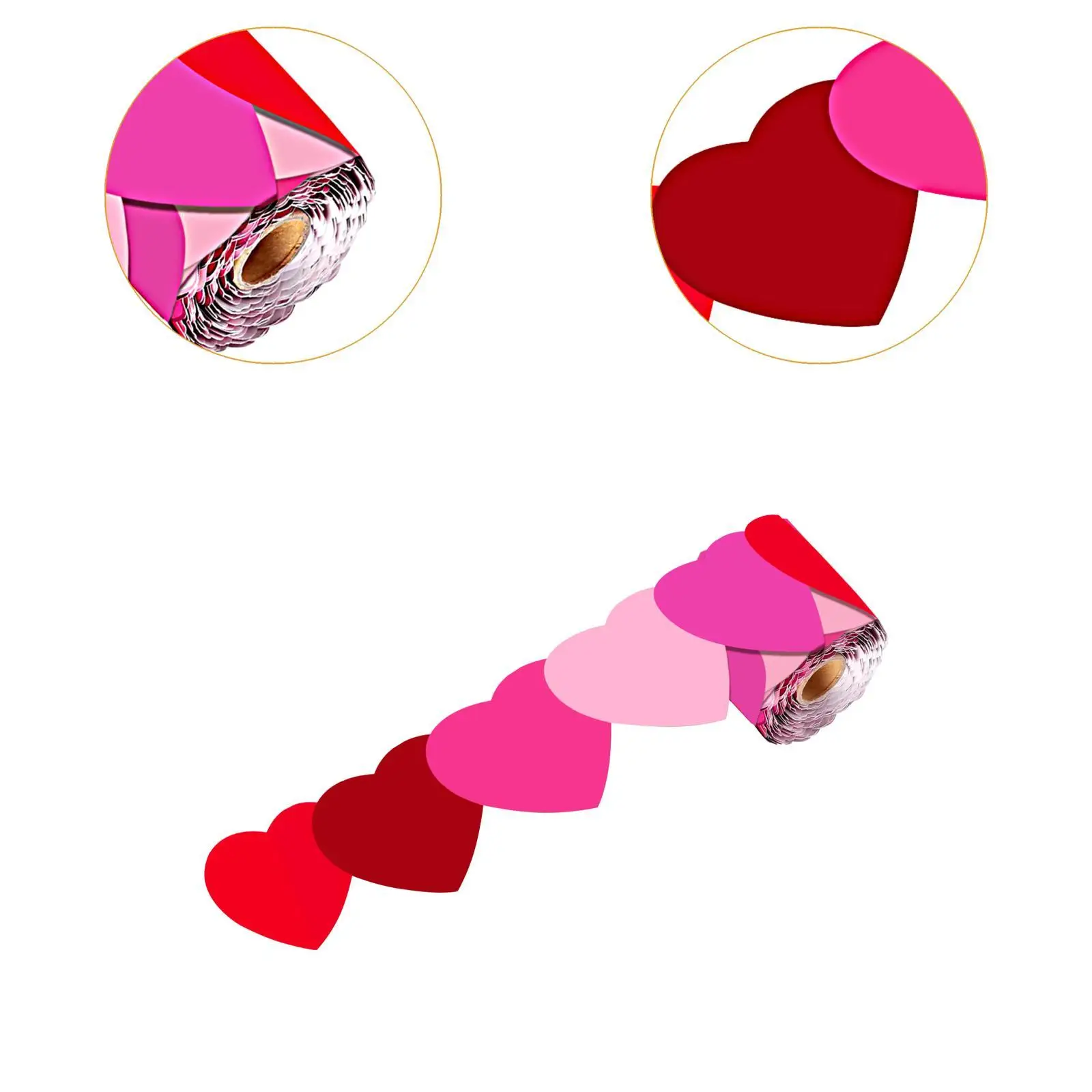 67.91ft Heart Shaped Border Trim for Bulletin Boards and Wall Displays