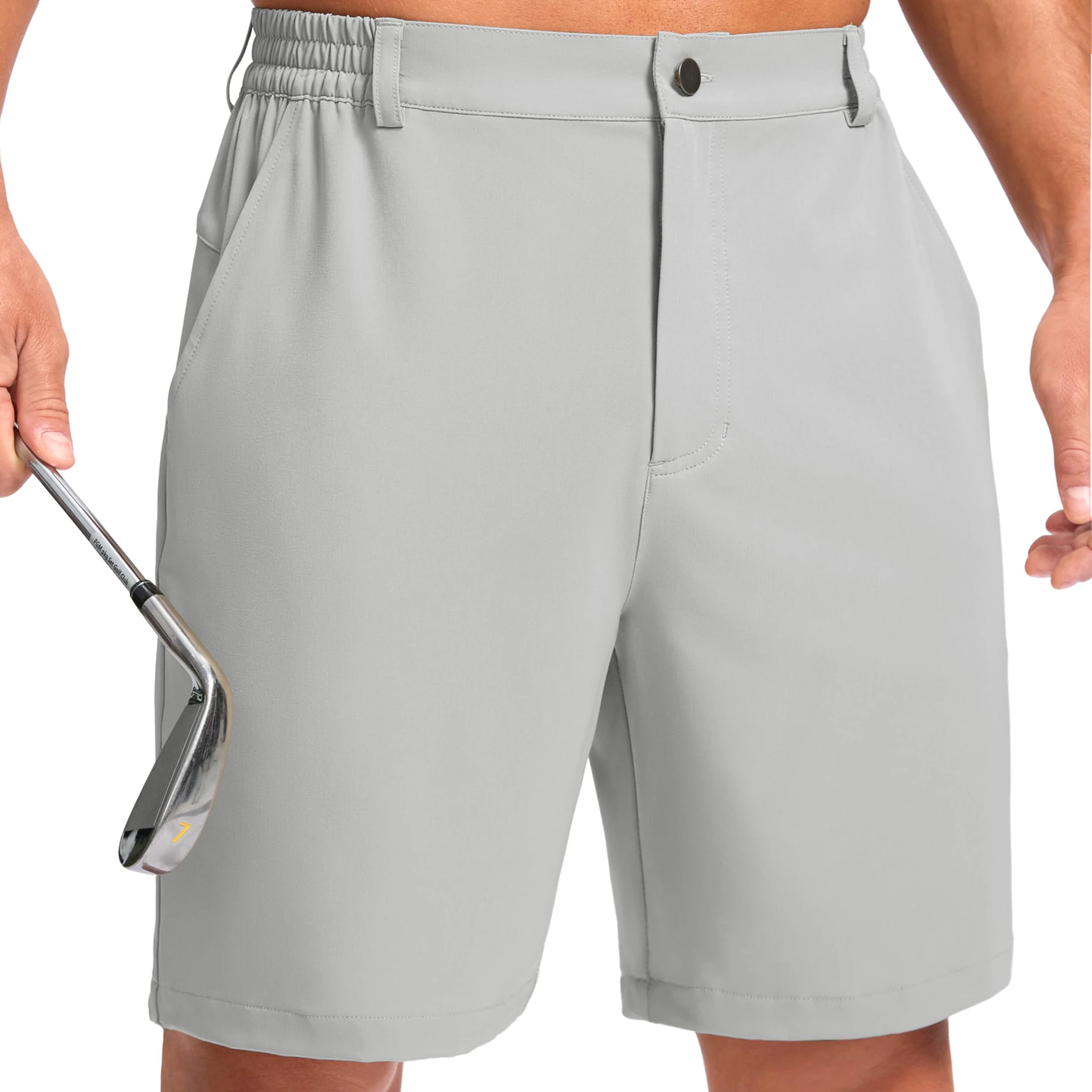 Shapershark Men's Casual Shorts: Golf, Sports, and Business Casual Shorts with Quick-Dry Fabric and Semi-Elastic Waistband image 6