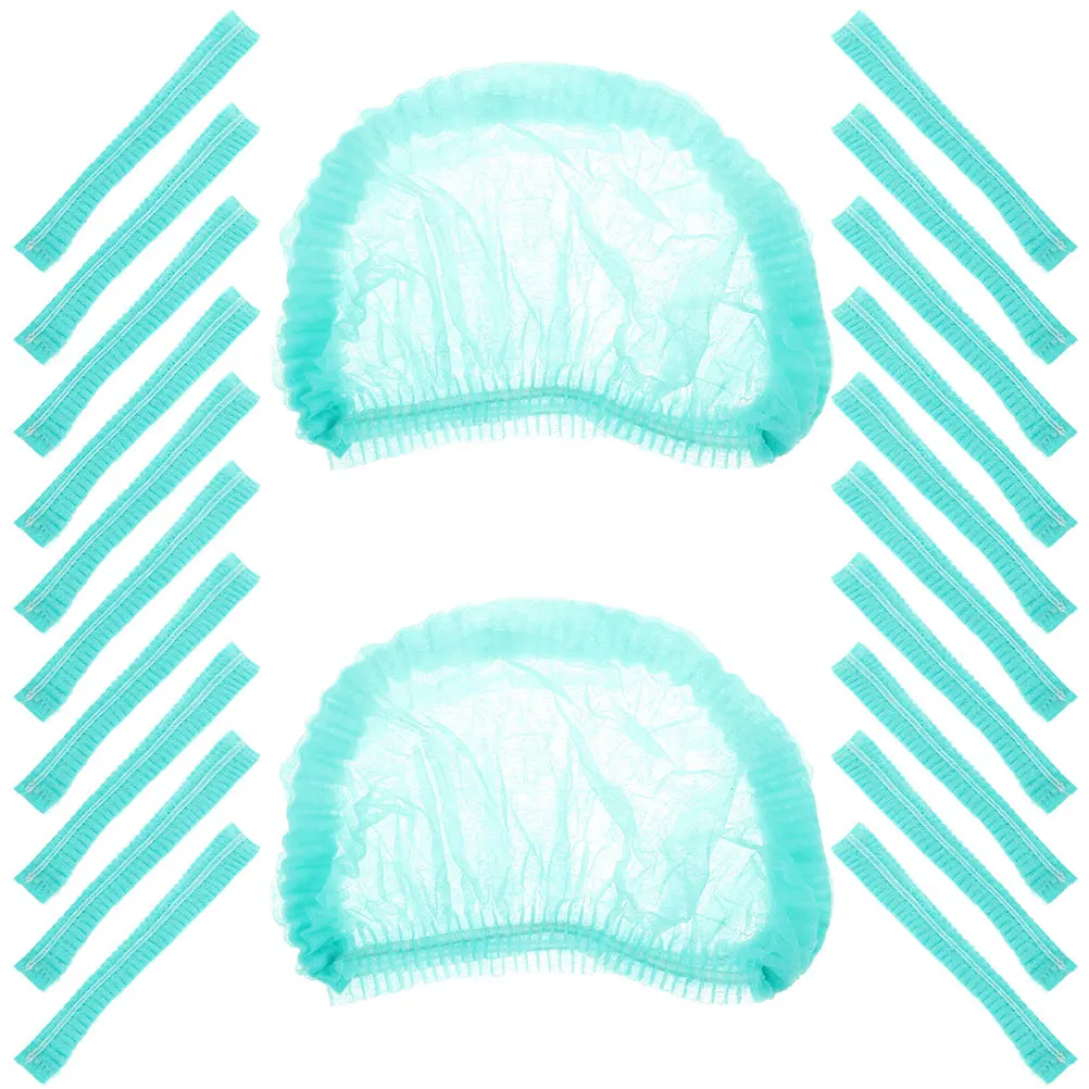 

100 Pcs Disposable Headgear Bouffant Cap for Hair Hairnets Has Caps Non-woven Cover Elderly