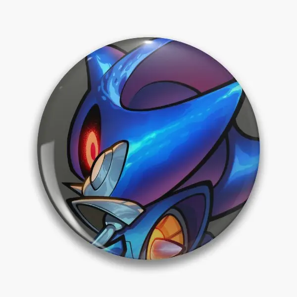 Metal Sonic Menacing  Soft Button Pin Brooch Jewelry Cute Badge Funny Clothes Metal Collar Lapel Pin Decor Lover Women Fashion