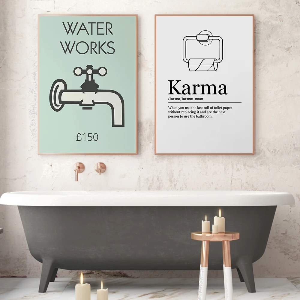 

Modern Toilet Sexy Woman Canvas Prints Bathroom Quotes Picture Poster Fashion Toilet Roll Paper Painting For Bedroom Home Decor