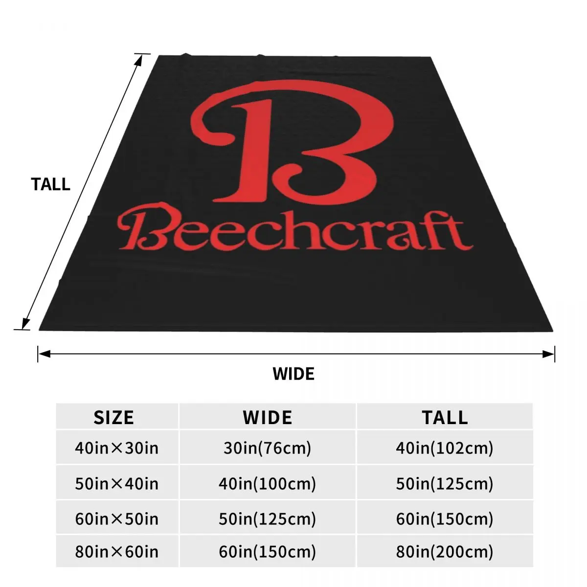 Beechcraft Aircraft Aviation Blankets Flannel Sofa Throw Blanket Warm for Home Bedroom Travel Throws Bedspread Quilt