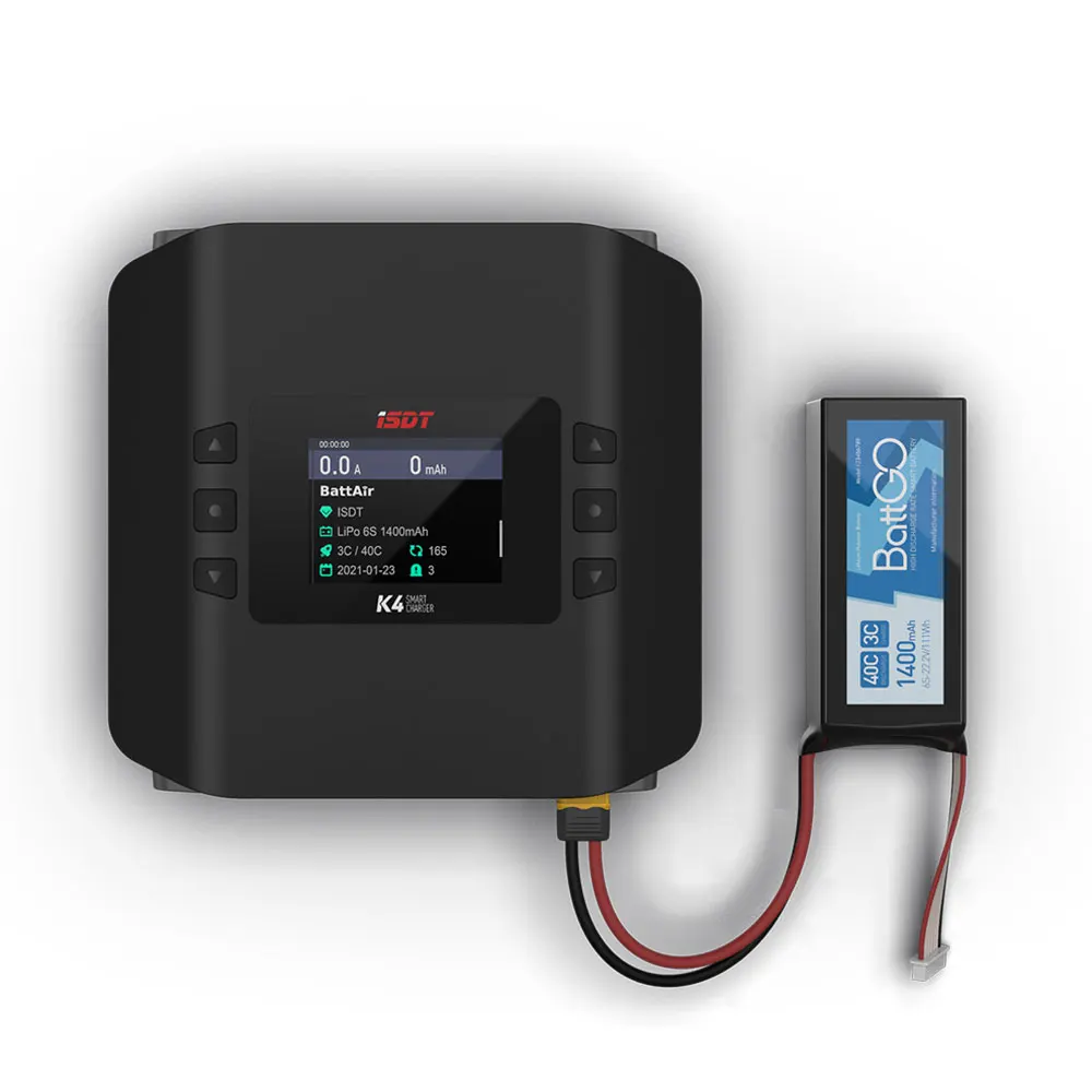 

ISDT K4 1 ~ 8S умное зарядное устройство для литиевой батареи переменного тока 400 Вт/постоянного тока 600 Втx2 независимый двухканальный для зарядки аккумулятора Lipo RC модель игрушки