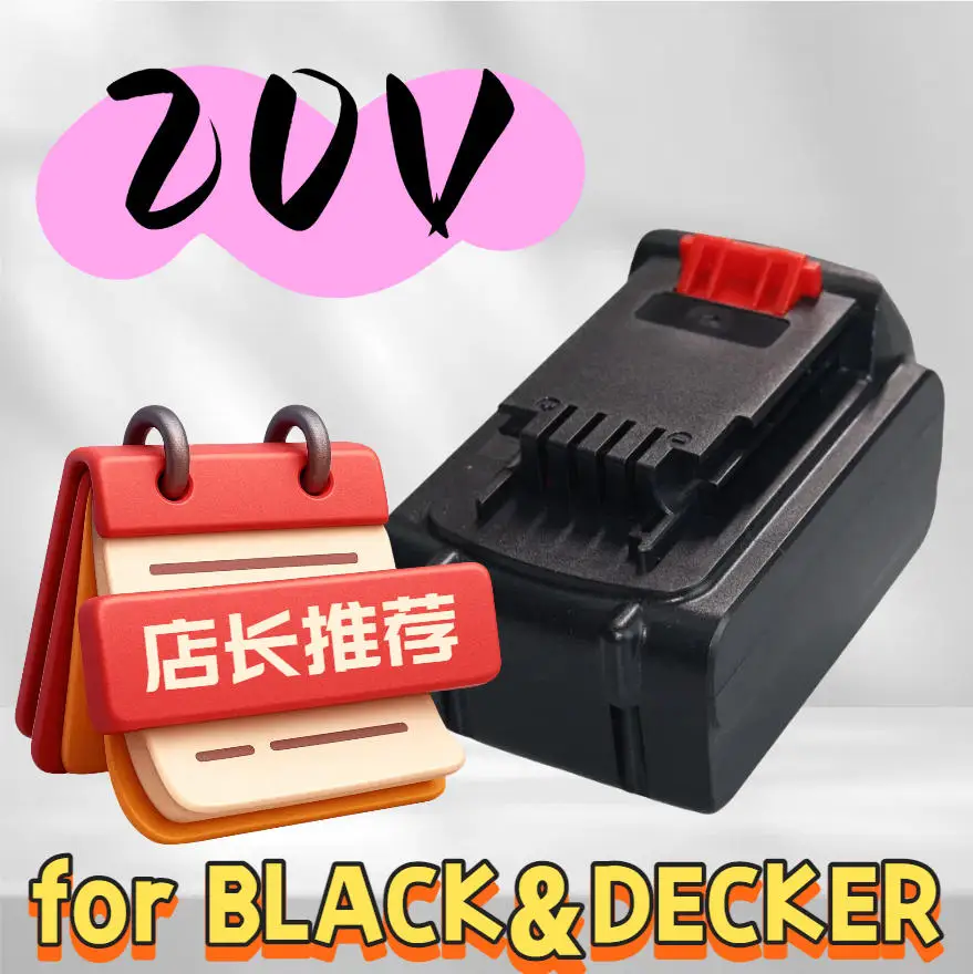 

for BLACK&DECKER LB20 LBX20 LBXR20 Power Tool Replacement Battery 100% Brand New 18V/20V 6.0Ah Li-ion Rechargeable Battery