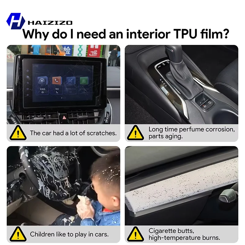 Für Toyota RAV4 2026 Auto-Innenraum Mattierter Bildschirmschutzfilm Konsolen-GPS-Navigations-LCD-Bildschirm TPU-Folie Kratzfester PPF – Detail 4