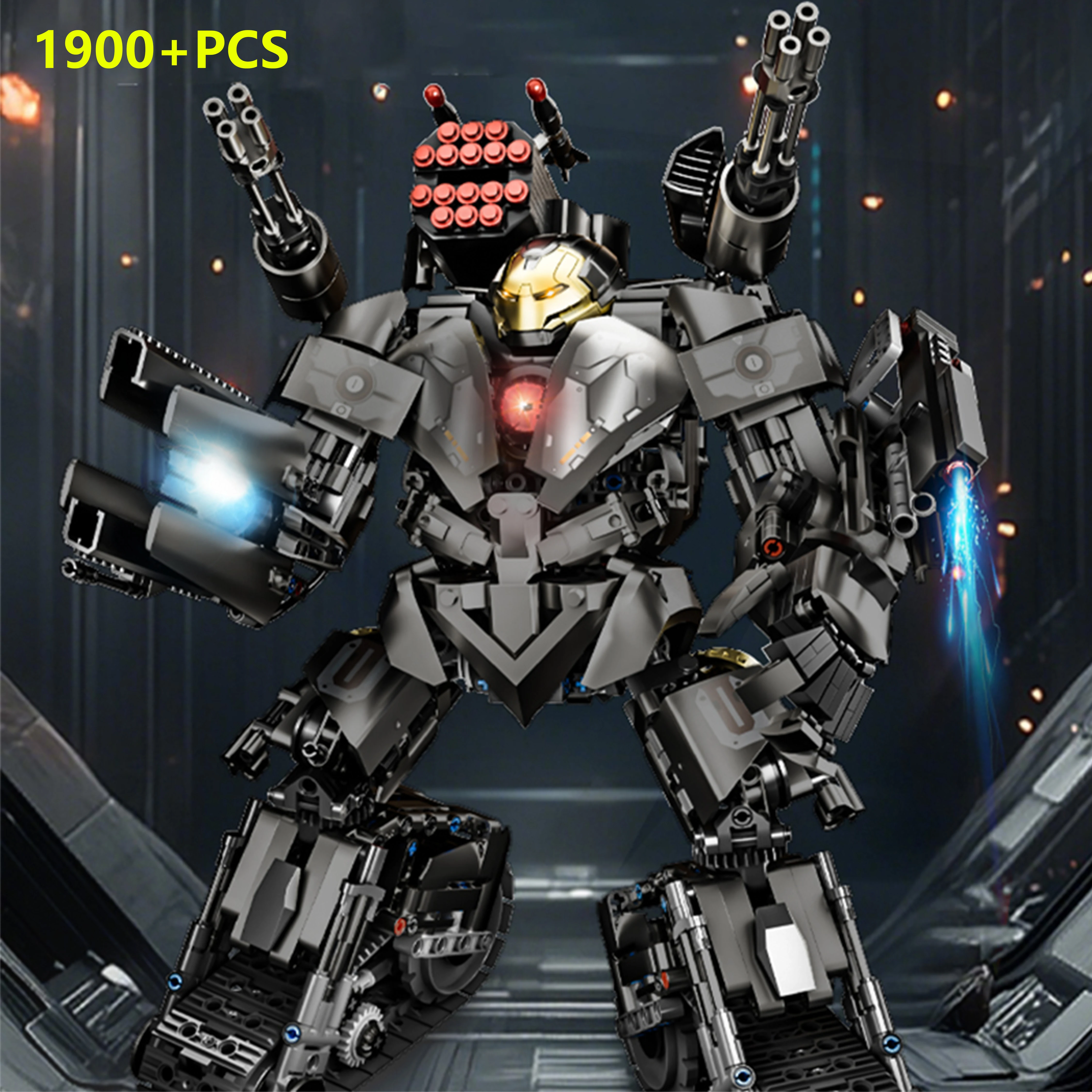

1968PCS Battle Tank Robot Mecha 10540 Building Block Model Armored Warrior Assembly Set Creative Toy Gift for Friends & Lovers