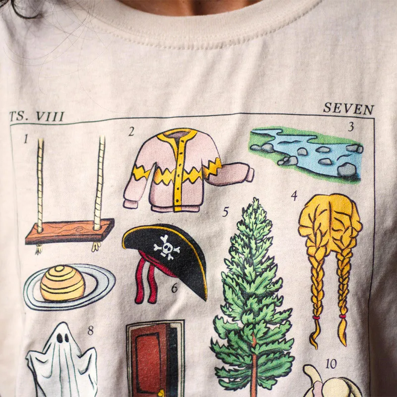 5317Seven Summer  Swift Folklore Seven Inspired Graphic Women T-Shirt Khaki Loose Cotton Short Sleeve Tops Ins Fashion Tees