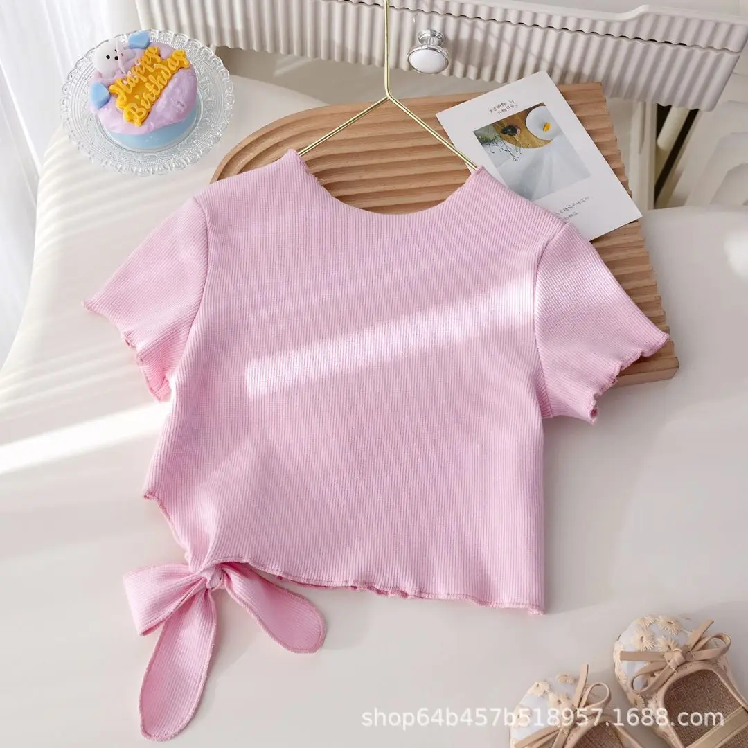 Girls Clothing Set 2025 New SummerShort Sleeve Top & Shorts 2pcs Child Set Outfits Kids Clothing School Girl Outfit 2 3 4 5 6 7Y