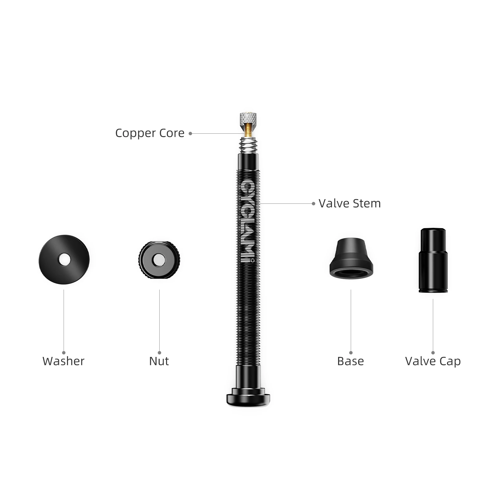 CYCLAMI 45 65 85 mm Tubeless Valves Bicycle Aluminum Alloy Presta Nipples Removable Core Air Valve For Road MTB Mountain Bike image 3