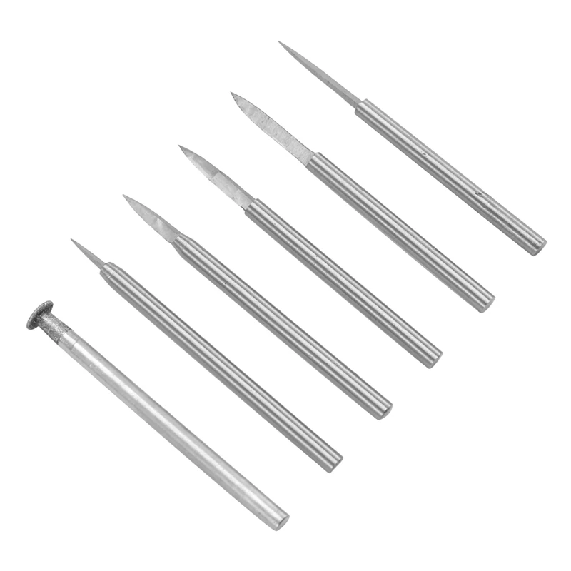 Wood Carving Drill Bits Set For Rotary Tool 6Pcs Engraving Drill Accessories Bit Wood Crafts Grinding Tool 3Mm