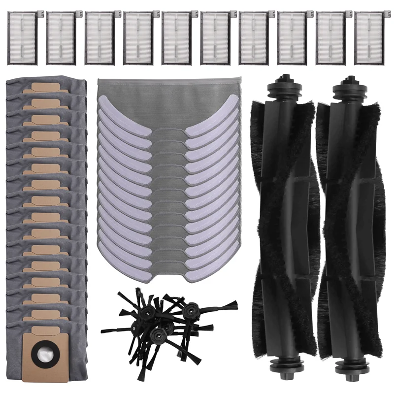 -ABPO для Eufy Clean X8 Pro, запасные части, аксессуары, основная боковая щетка, фильтр Hepa, швабра, тканевый мешок для пыли