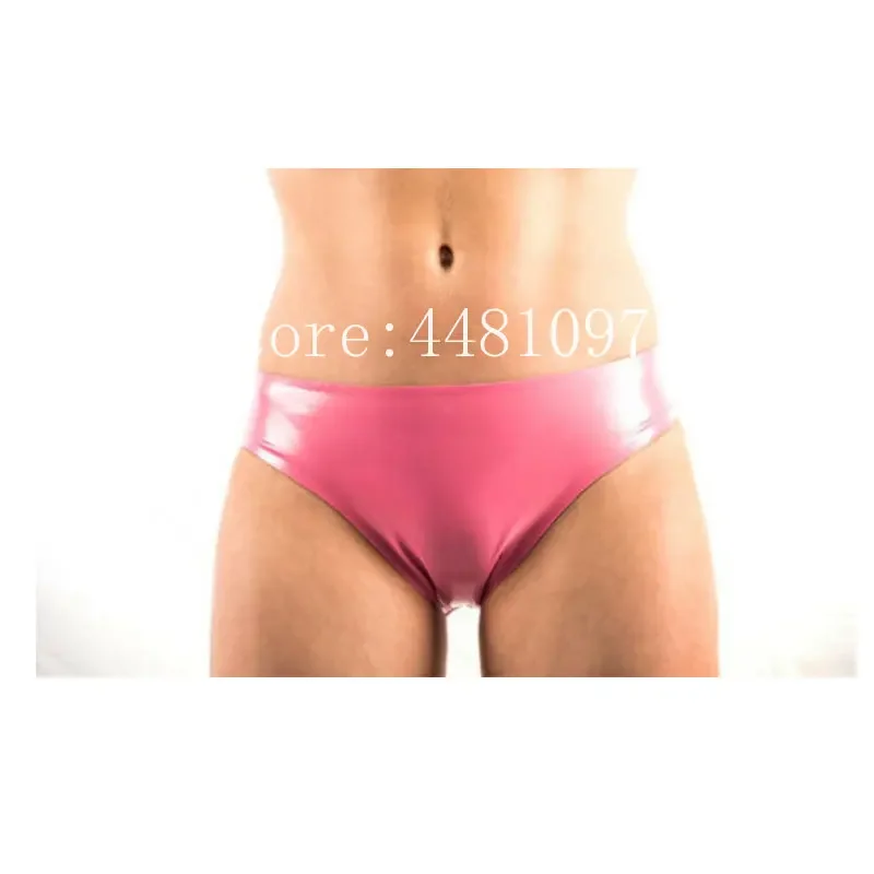 

Latex Shorts Rubber Gummi Sexy Female Tight Pink Briefs Customize 0.4mm