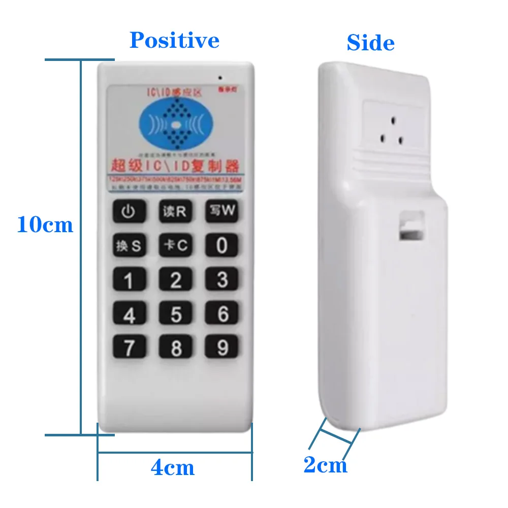 English Language 5 Frequency Copier RFID Smart Chip Card Duplicator 13.56Mhz NFC Badge Reader 125Khz T5577 Tag Writer Programmer
