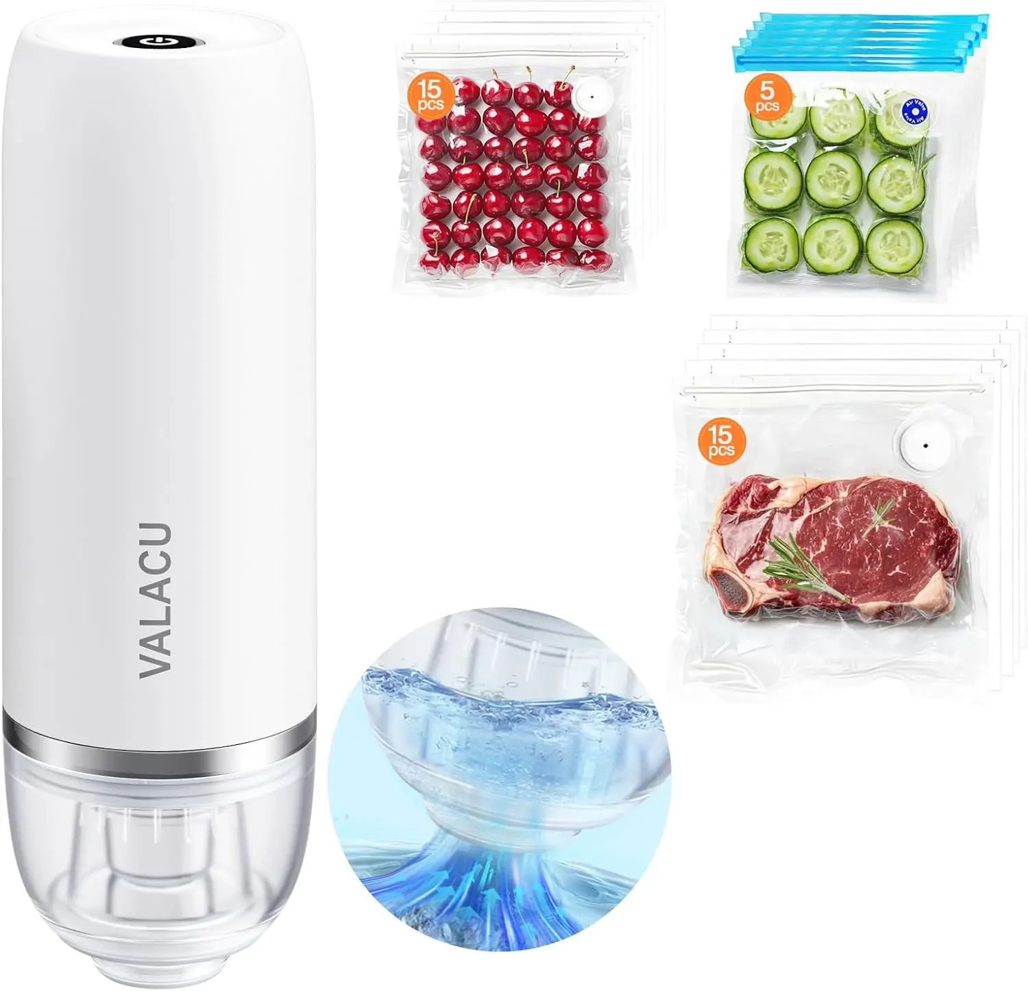 

Vacuum Sealer for Sealing Food, Vacuum Sealer that Can be Used to Preserve Vegetables Fruits Meats and Aprepare Meals, Comes