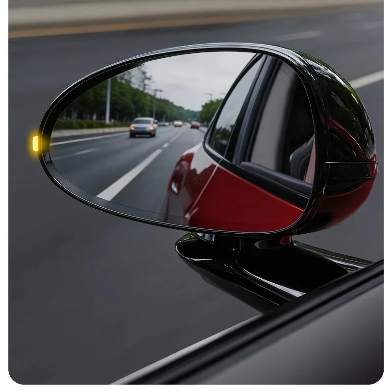 8/4 Set (1 Set of 2 Pieces) Car Rearview Mirror Turn Signal Indicator Guide Block Intelligent Driving Assistance Driving Guide Light Car Modification Decoration Exterior Decorative Sticker Guide Light