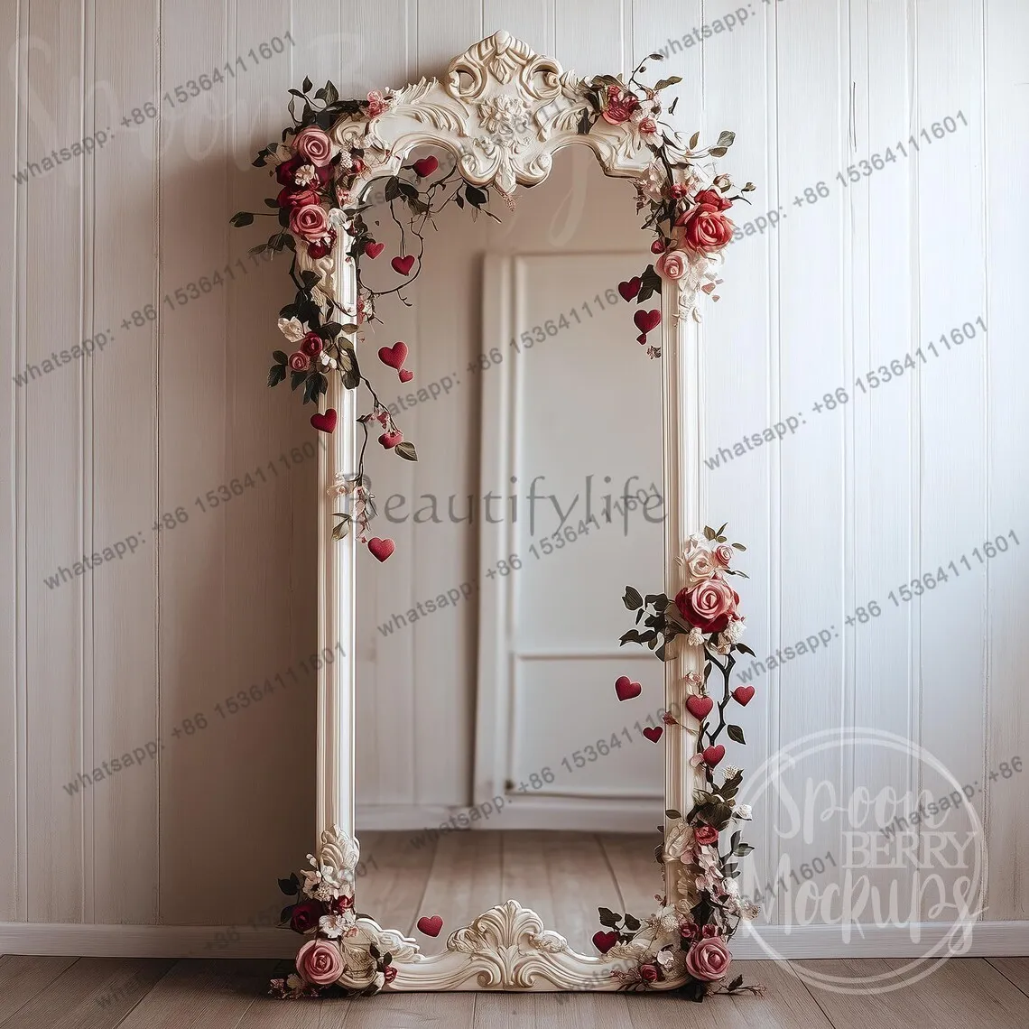 Hot Selling Products Modern Vanity Decorative Mirrors Aesthetic Art Nordic Full Body Girls Funky Mirror Portable Garden Spiegel