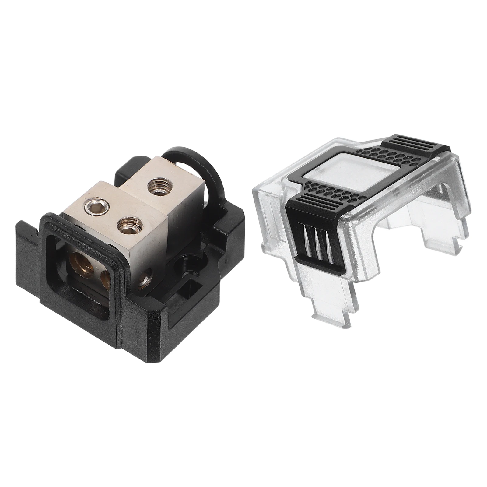 

2-Way Power Amp Ground Box For Vehicle Stereo Universal Compatibility Fused Distribution Block Automotive Audio Ground Cable Car