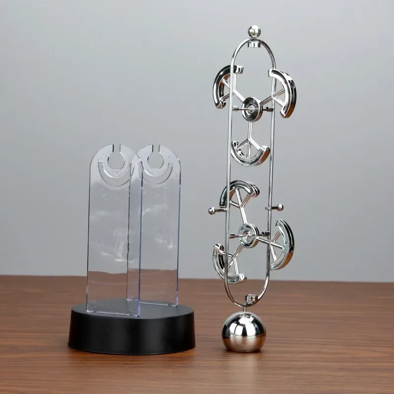 New Modern Chaos Pendulum Newton Swinging Ball Perpetual Motion Machine Balance Physical Toy Bookcase Office Desktop Home Decor