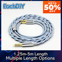 99% Pure Silver Mix Graphene OCC Shielding Earphone Cable For Hifiman Sundara Ananda v3 HE1000se HE1000v2 HE6se he400se LN008641