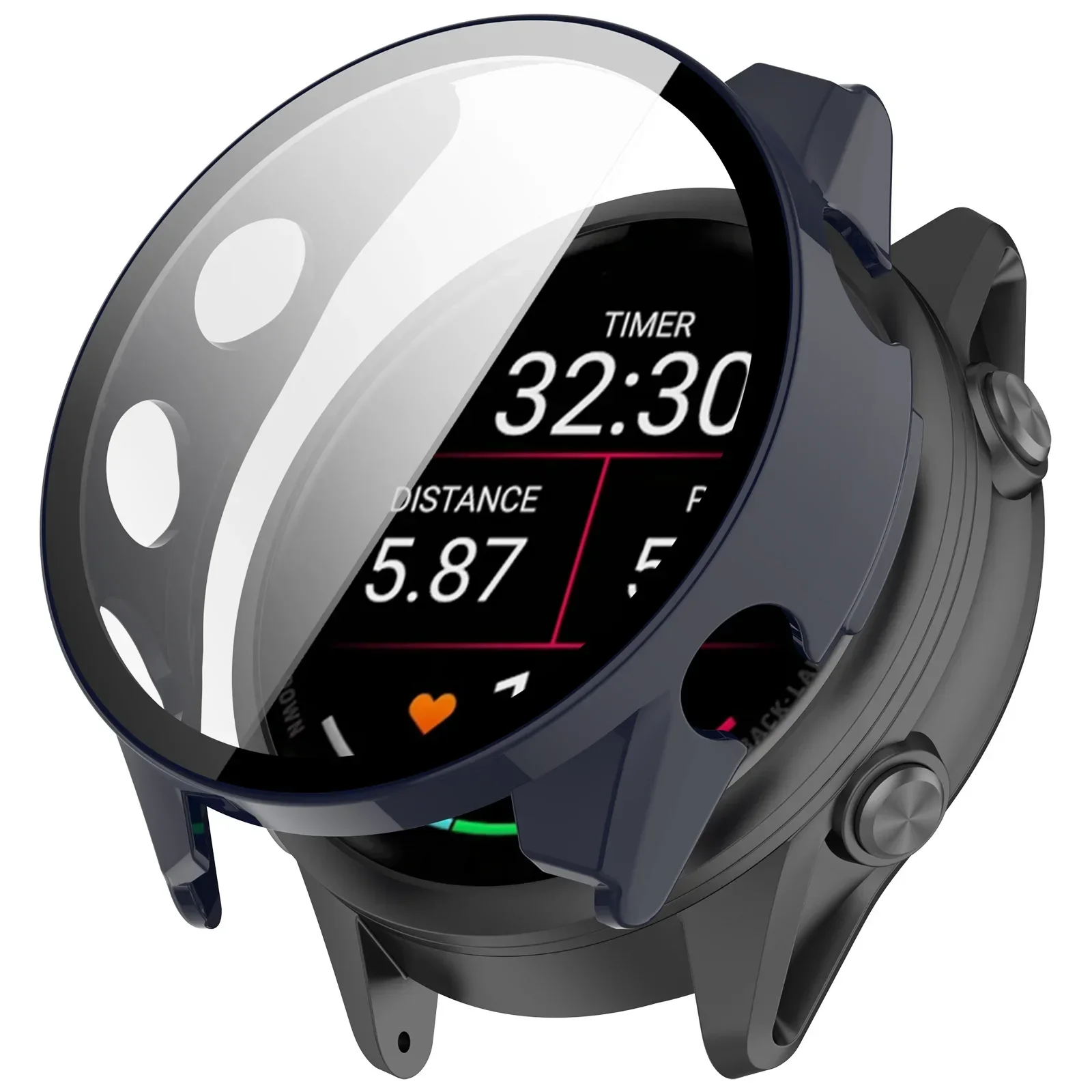 Glas+PC-Hülle für Garmin Forerunner 970 570 42mm 47mm 965 265 165 Rundum-Schutzschale Venu 3/Vivoactive 5 Cover – Detail 11