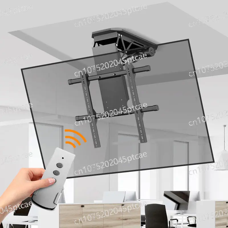

32-75-85 -90 Inch TV Intelligent Flip Hanger Wireless Remote Control Lifting Rack Conference Room Classroom Electric Rack