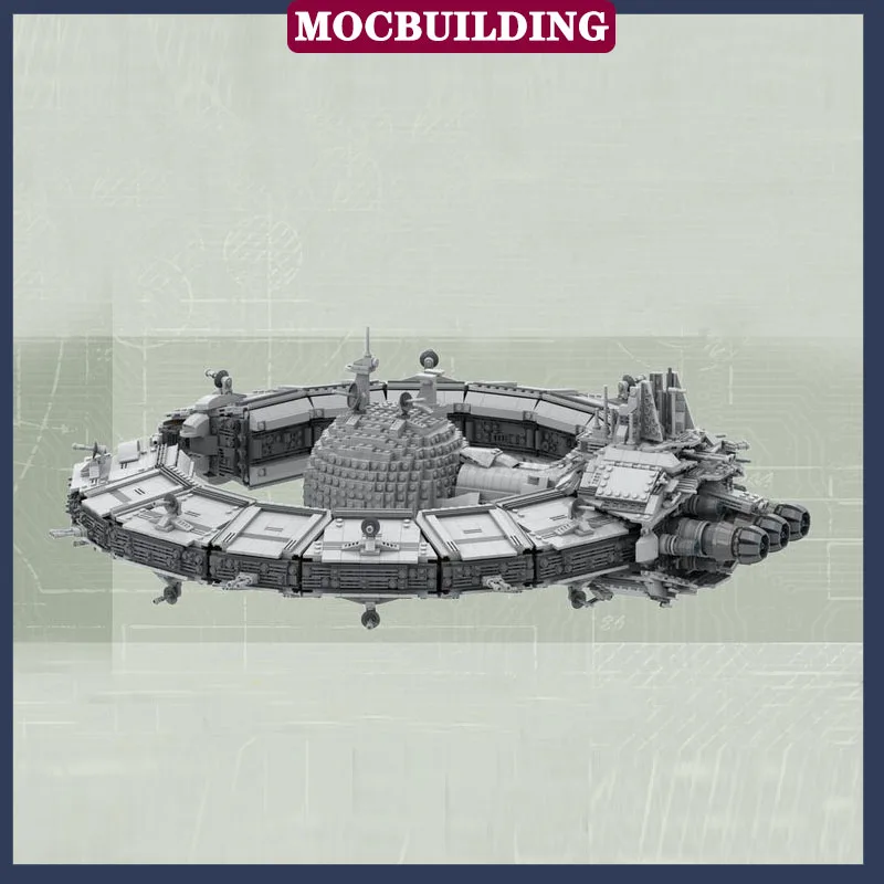 MOC Space Movie Battleship Model Building Block Assembly Track Collection Series Toy Gifts