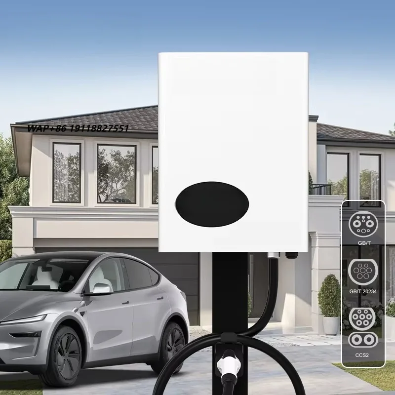 High-Speed 40kW DC Charging Post Wall Mount IP54 Protected EVSE New Condition