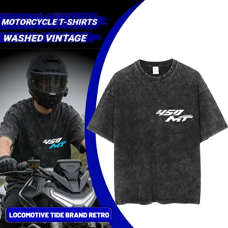 

FOR 450MT 450MT MT450 CF LOGO Print High Quality Short Sleeve Shirt T-shirt