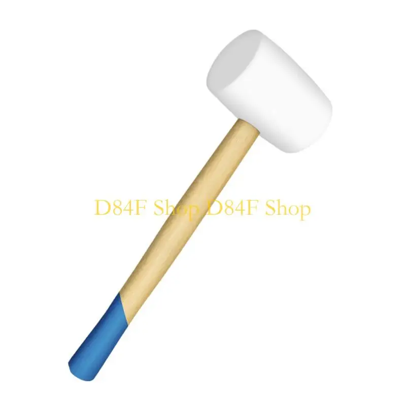 D84F 8oz Floor Ceramic Installation Hammer for Pasting Outer Box Ceramic Tiles Road Engineering Gift for DIY Lovers and Adult