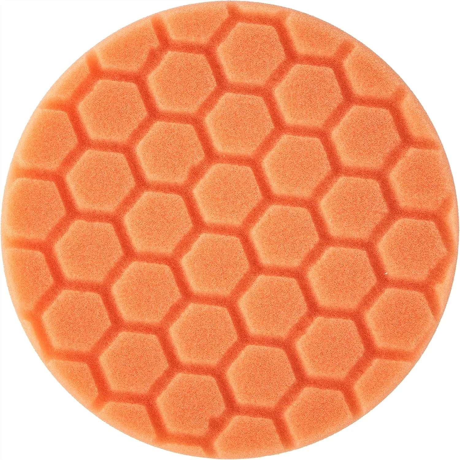 

Hex-Logic Medium-Heavy Cutting Pad, Orange, 5.5" for 5" Backing Plates, Professional Grade with Laser Cut Surface for Faster