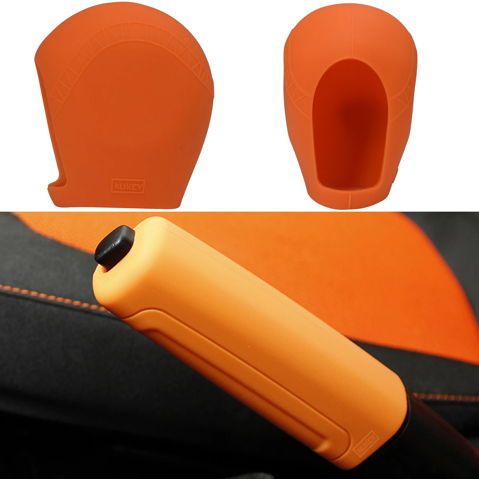 Gear Knob Cover Handbrake Case Protector Silicone Knob Shift For Mercedes Smart Fortwo Forfour 2015 - 2019 Car Interior Decor