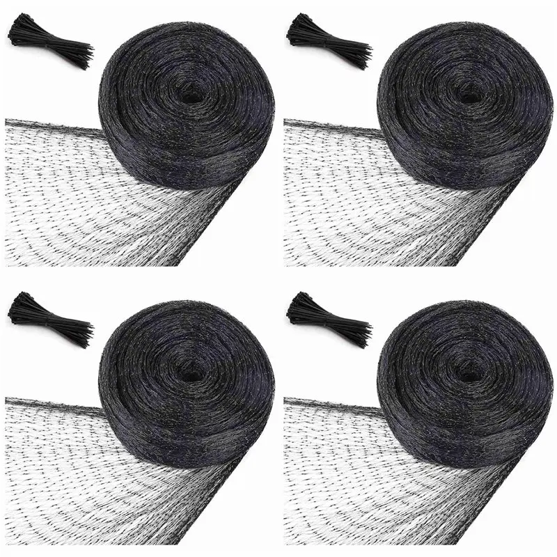 

Premium-4X Bird Netting For Garden Protection, 4X10M Garden Netting, Poultry Netting For Chicken Coop, Deer Fence Netting