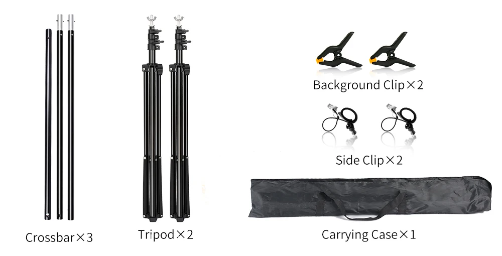 2X2M 2X3M 2.6X3M Background Support System Photography Backdrops Stand Photo Studio Kit Chromakey Green Screen Frame
