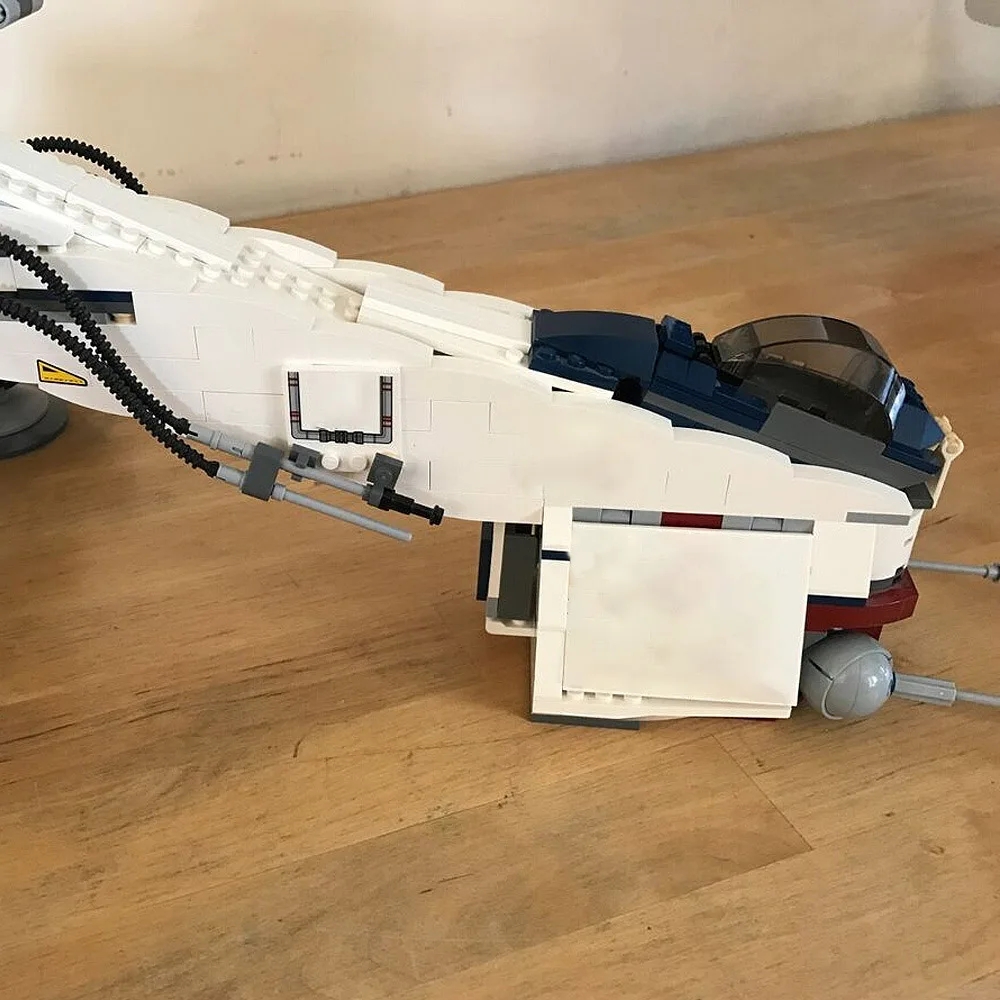 متوفر UCS الطائرات سفينة معركة الأروبات بنة دروبشيب AT-OT نموذج MOC ستار لعبة تعليمية هدية 1758 قطعة 05053 10195 #6