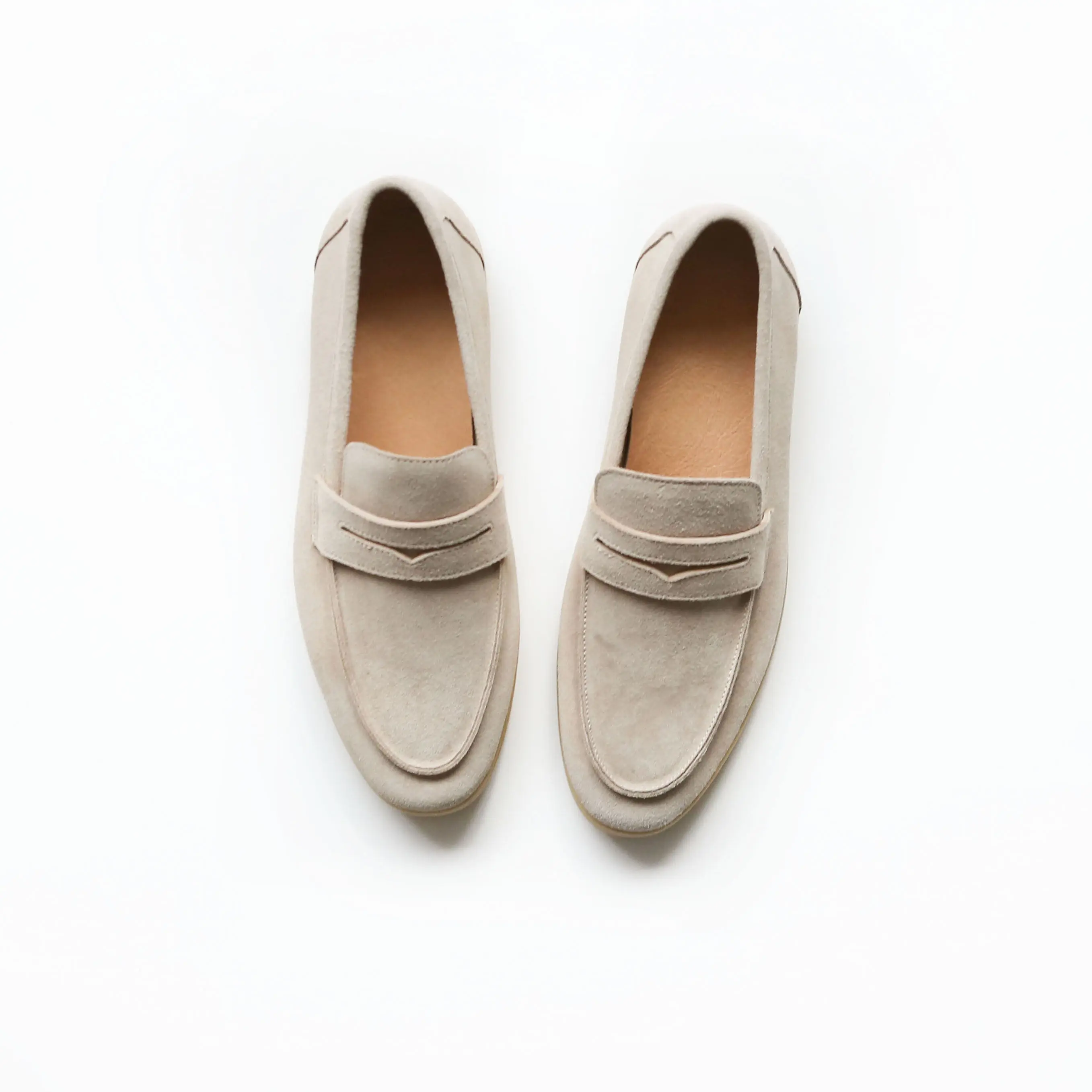 

Italian retro old money style niche men's business casual suede loafers