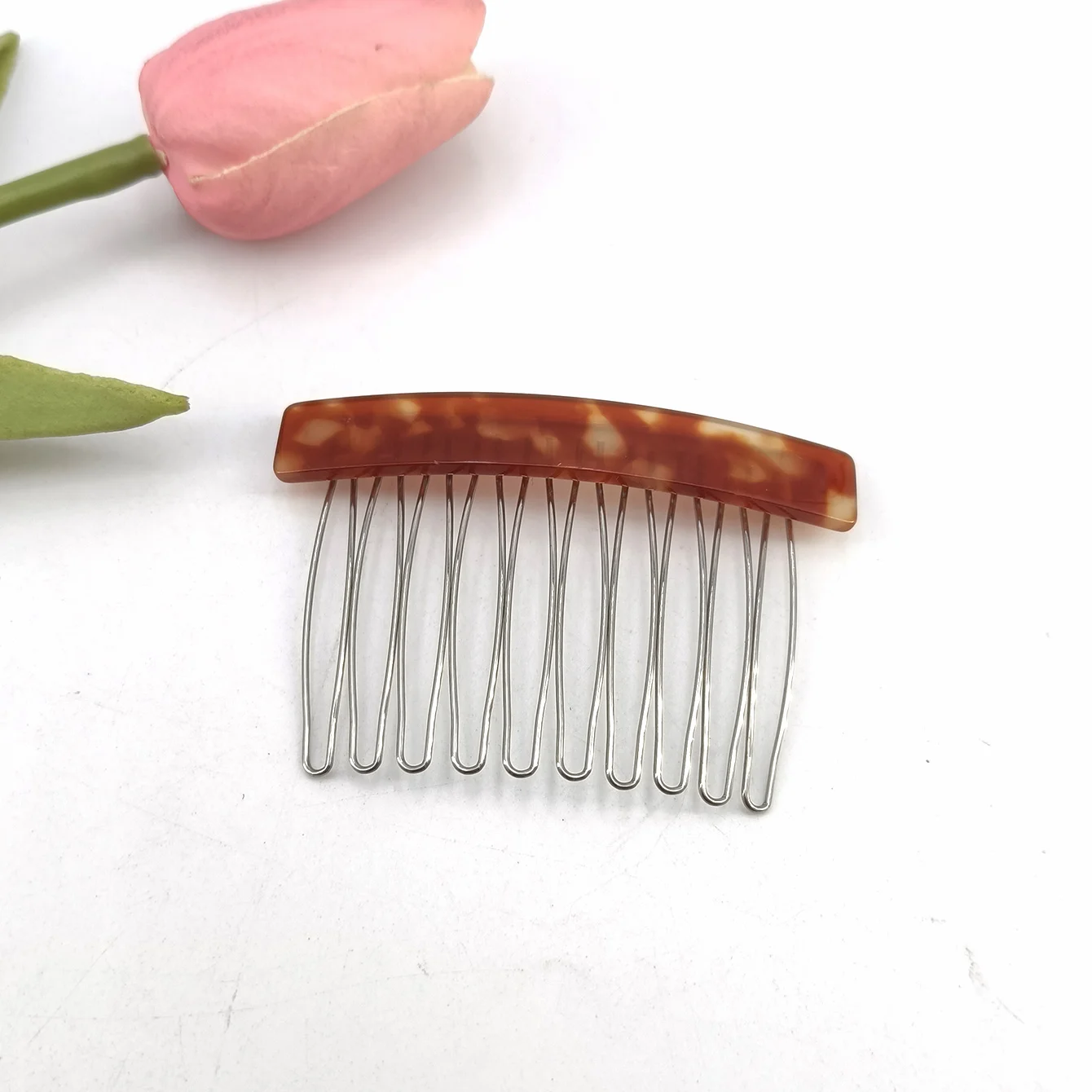 1/2 Stück Mittelgroßer 10-Zahn-Haarkamm-Clip für Damen, Haarstyling-Haarnadeln, Kopfschmuck, Schmuck, Pony- und Haarsträhnen-Kamm-Clip, Geschenke – Detail 14