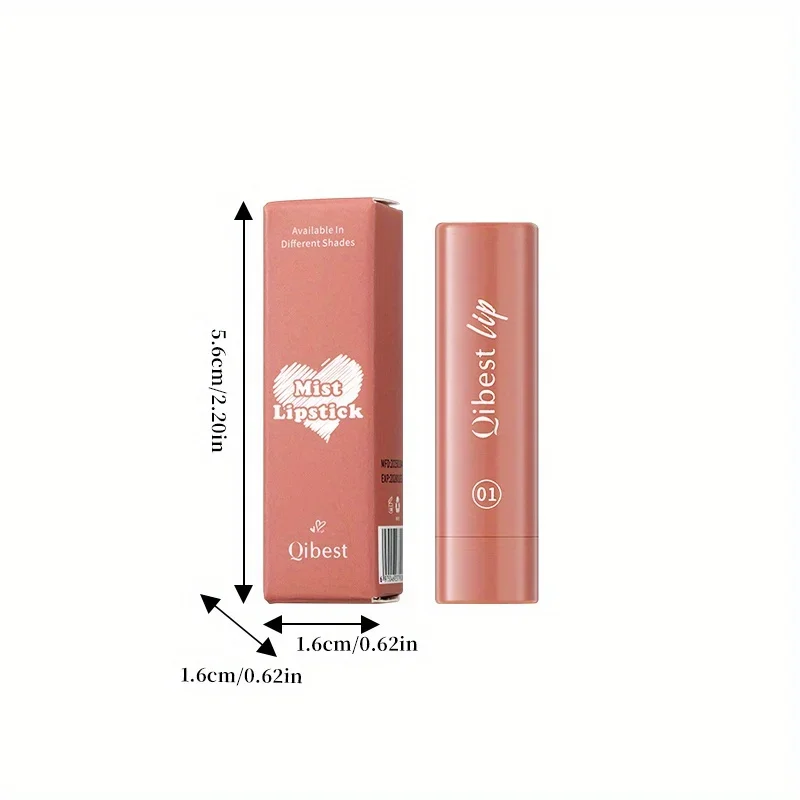 1 szt. Velvet Mist Lipstick Długotrwała, ultra-matowa, nawilżająca koloryzacja ust z efektem rozmycia i rozmycia dla nowoczesnego wyglądu