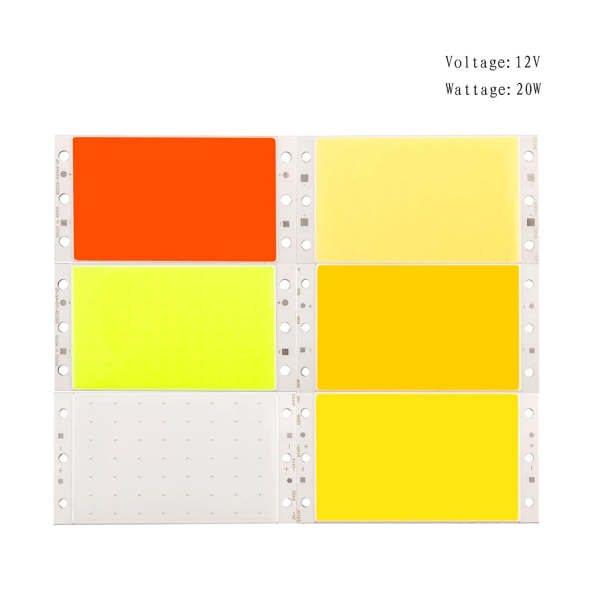 DC 12V 20W 94*50mm COB LED Panel Light source Chip On Board Matrix LED Bulb LED strip Matrix Lamp for DIY Emitting Diode