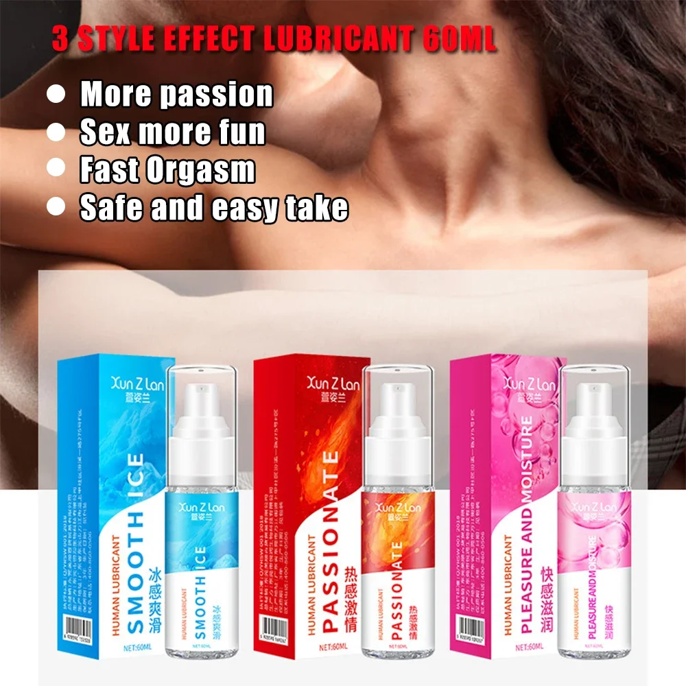 Female Intense Orgasm Gel 60ml Passion Warming, Pleasure Moisture, Smooth Ice Lubricant for Vagina Anal Oral Gay Sex Product