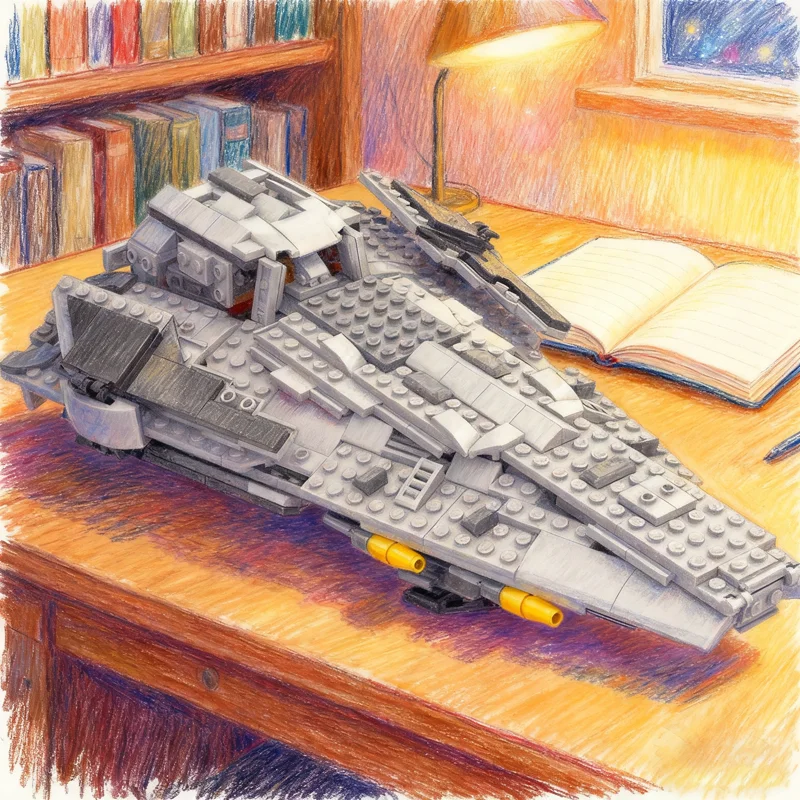 

534 шт. MOC Raider Corvette альтернативная сборка галстук звезда боевая модель строительные блоки игрушка архитектура рождественские подарки идея кирпич