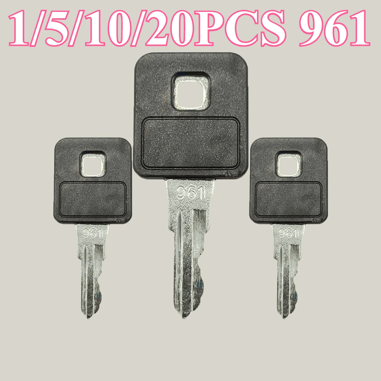 Brand New 961 1/5/10/20PCS Ignition Keys 214961 214-961 Compatible with Ditch Trencher 1330 RT40