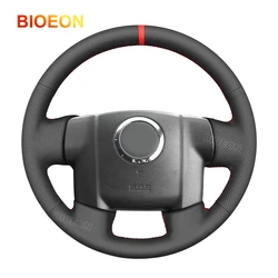 Bioeon Black PU Artificial Leather Steering Wheel Cover for Isuzu D-MAX 2007-2011