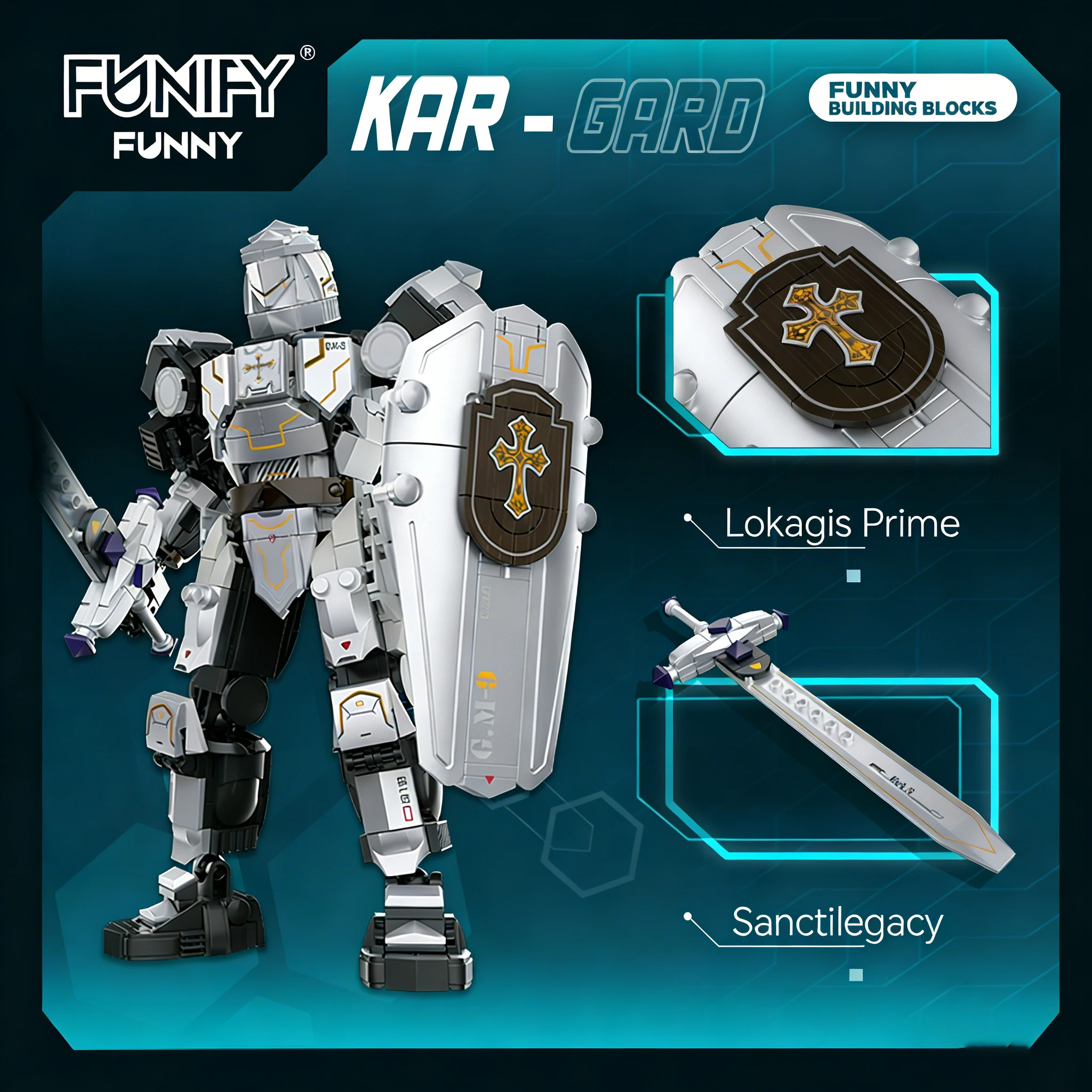 

Средневековый механический конструктор, робот-воин с мечом и щитом, игрушки из строительных блоков, коллекционные декоративные подарки.